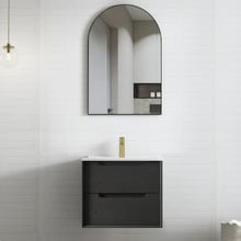 Byron 600mm Wall Hung Single Vanity with Ceramic Countertop